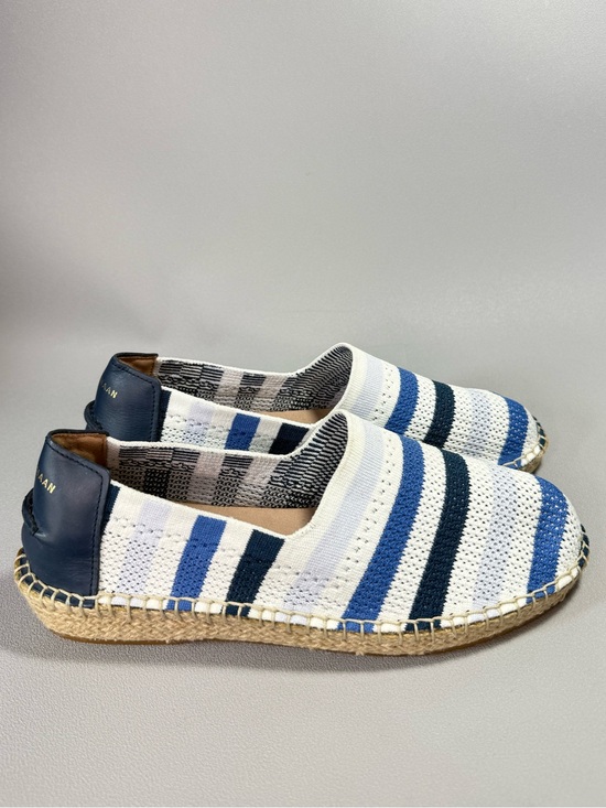 Cole Haan Shoes - Cole Haan Blue & White Espadrille Slip-On Loafers NWOT